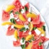 Ensalada de sandia, naranja y queso feta 