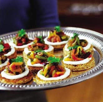 Canapés de Champiñones