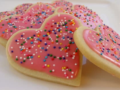 galletas de azucar para san valentin