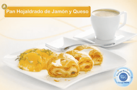 Pan Hojaldrado de Jamón y Queso