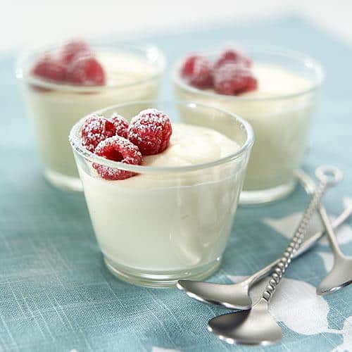 Mousse de chocolate blanco