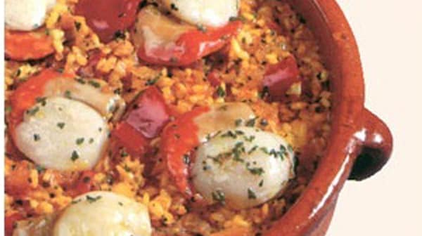 Arroz con Vieiras