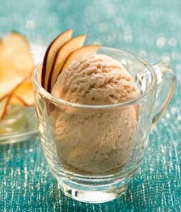 Helado de manzana y canela