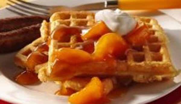 Waffles con Naranja