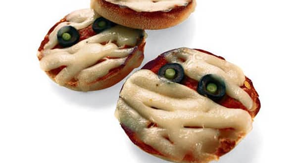 Halloween - Momias mini Pizza