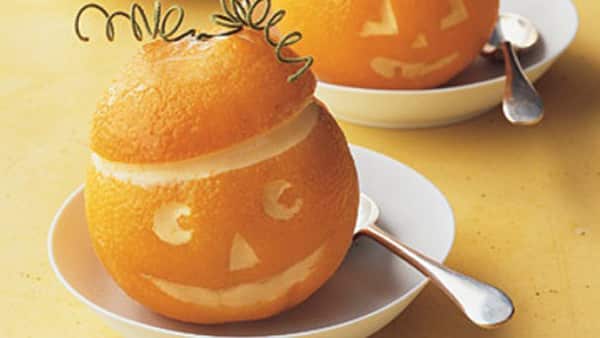 Halloween - Naranjas con helado