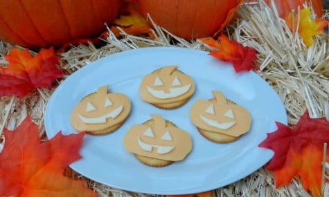 Galletas saladas de forma de calabazas