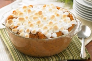 Puré de patata dulce con nubes