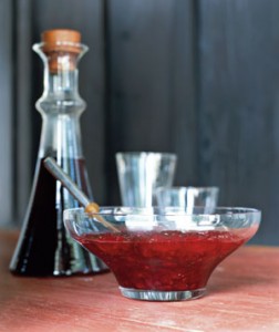 Salsa de arándanos y menta, para día de Acción de Gracias