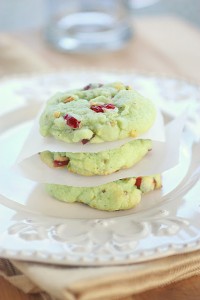 Galletas de arándano y pistacho 