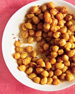 Garbanzos asados y picantes 