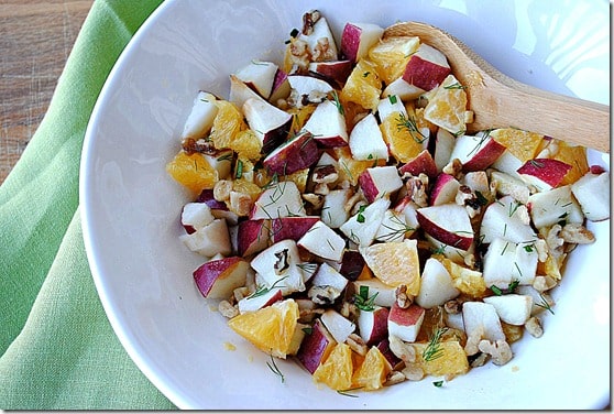 Ensalada de frutas y hinojo