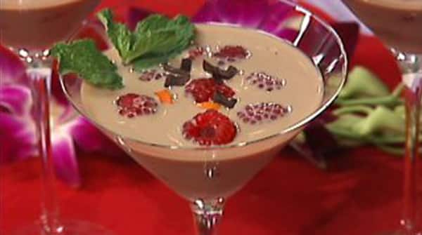 Martini de Chocolate con Frambuesas