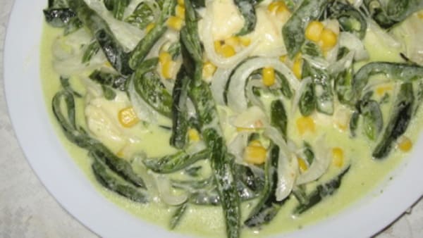 Rajas con Queso