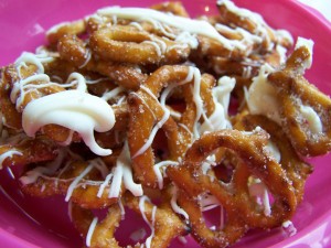 Pretzels con canela y azúcar