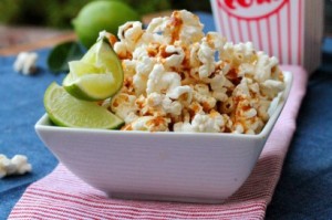 Palomitas con un toque de paprika y lima 