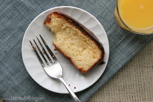 Pan tostado con un toque de leche condensada 