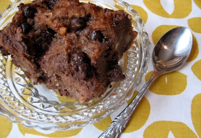 Pudín de pan con chocolate