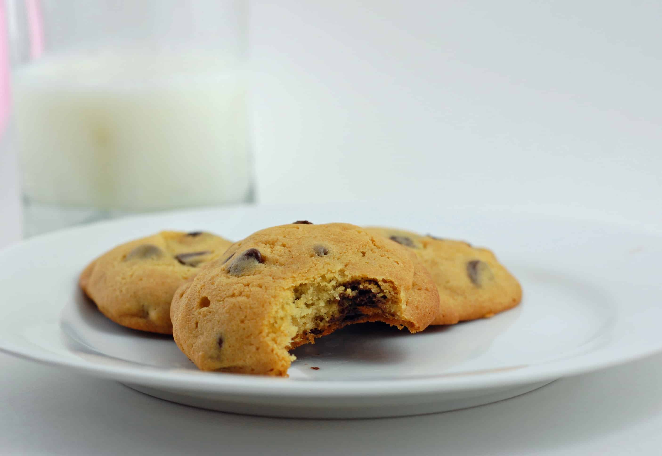 Galletas con chispas de chocolate y un toque de miel