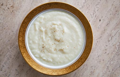 Purée de coliflor