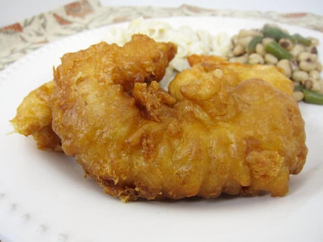 Pollo rebozado en tempura