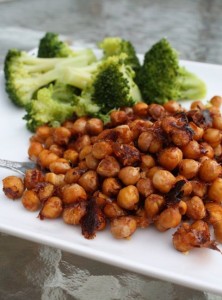 Garbanzos crujientes, con un toque de Barbacoa 