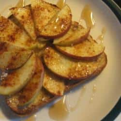 Tostada de manzana