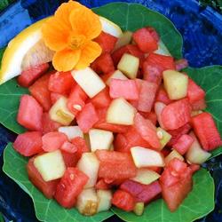 Ensalada de sandia y pepino