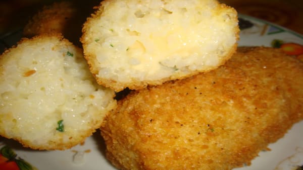 Croquetas de Arroz y Queso Mozzarella