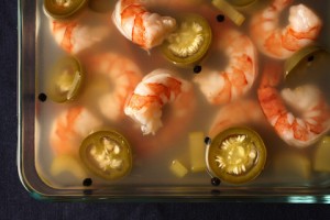 Gambas en escabeche 