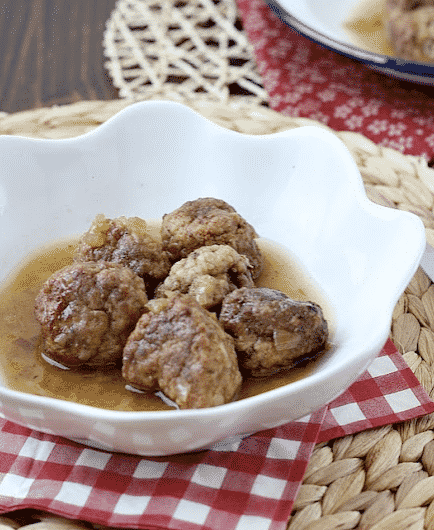 Albondigas de ternera con un toque de manzana