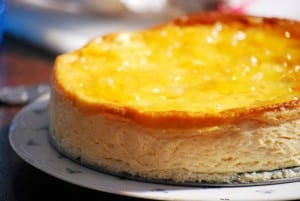 Flan de queso y naranja