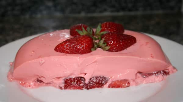 Gelatina Light con Fresas