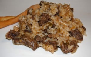 Arroz con carne