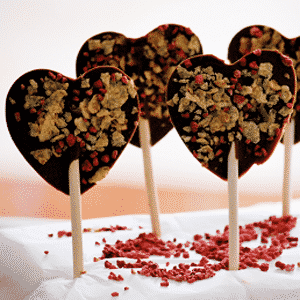 Paletas de Chocolate para San Valentín