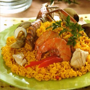 Arroz a la Mexicana con Mariscos