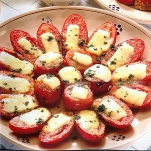 Tomates Gratinados con Queso