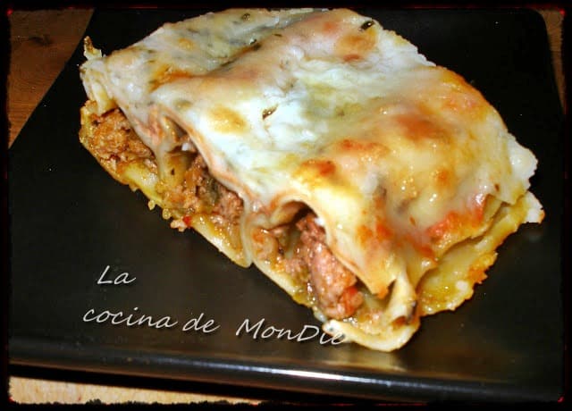 Canelones con carne