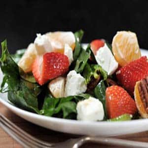 Ensalada de Espinacas con Fresas