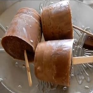 Paletas de Chocolate Heladas