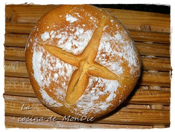 Pan casero de masa madre