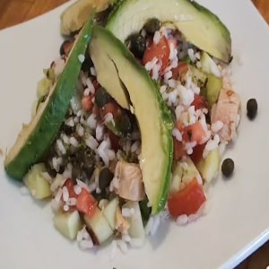 Ensalada de Arroz con Aguacate