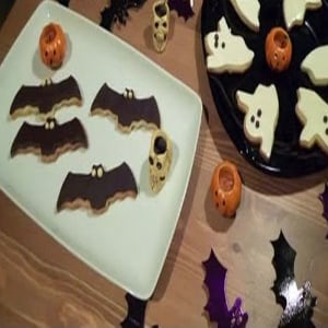 Galletas Fantasma y Murciélago para Halloween