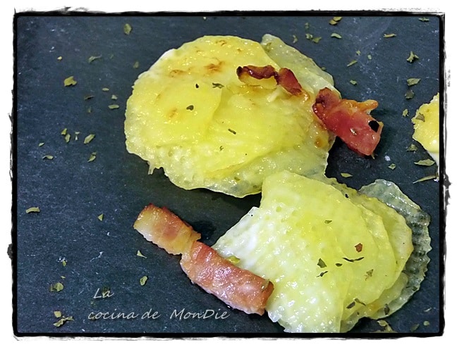 Patatas bacon y nata