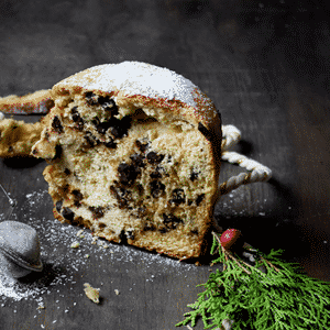 Panettone Navideño de Chispas de Chocolate