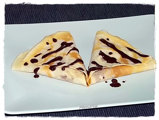 Creps rellenas de manzana