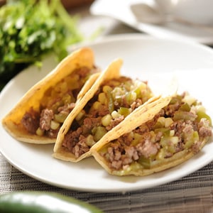 Tacos de Picadillo Verde