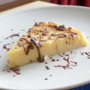 Flan de Chocolate Blanco