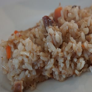 Arroz de cocido de Carne