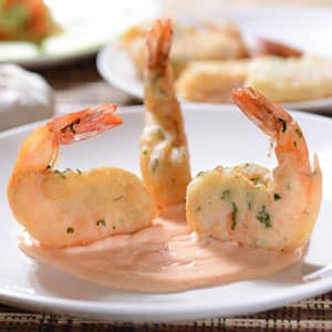 Camarones Orly con Mayonesa de Chipotle